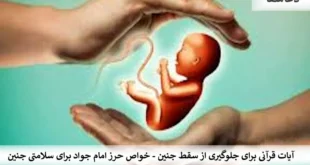 جنین-310x165  آیات قرآنی برای جلوگیری از سقط جنین - خواص حرز امام جواد برای سلامتی جنین  